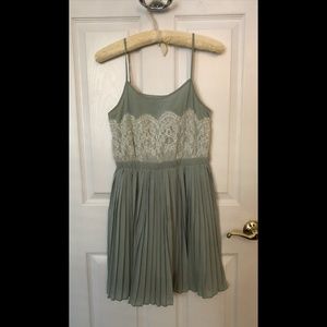 dELiA*s Lacy Sage Green Dress — Small